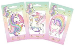 Unicorn Tattoo Single, 3 styles assorted
