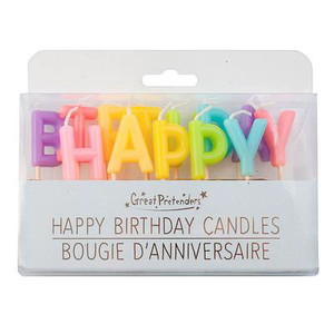 Candle Set - Happy Birthday, Rainbow (13 pcs)