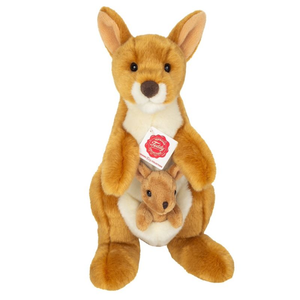 Hermann Teddy Kangaroo with baby 30 cm