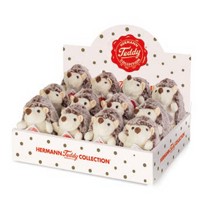 Hermann Teddy 12 Hedgehogs Hansi 9 cm in displ. box