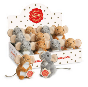 Hermann Teddy 12 Mice 2 col.ass. 11 cm in displ. box