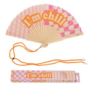 Hand fan "I'm chill"