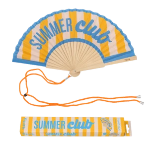 Hand fan "summer club"