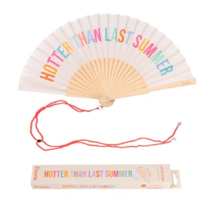 Hand fan "hotter than last summer"