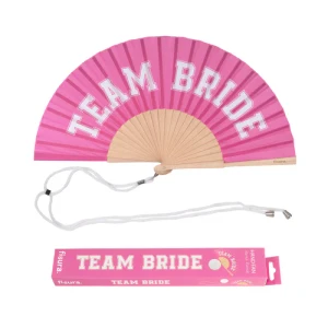 hand fan "team bride"