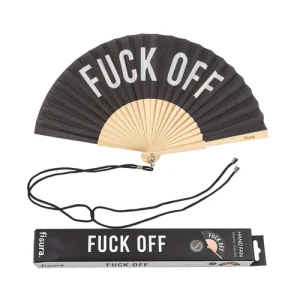 Hand fan 'Fuck Off'