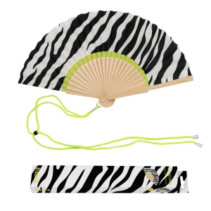 Hand fan zebra