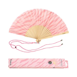 Hand fan - pink printed