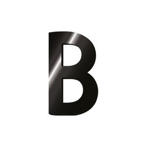 ADHESIVE METAL LETTER - MY INITIAL - B