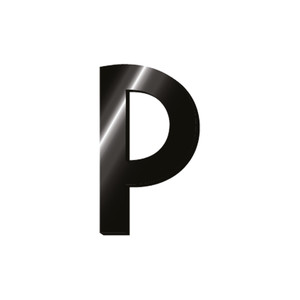 ADHESIVE METAL LETTER - MY INITIAL - P