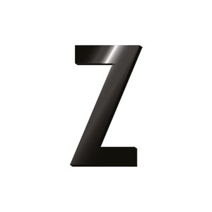 ADHESIVE METAL LETTER - MY INITIAL - Z