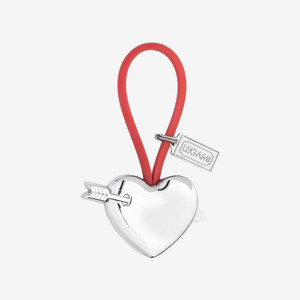 KEY RING - LUCKY CHAIN - RED - HEART