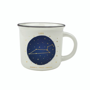 COUNT YOUR LUCKY STARS - NEW BONE CHINA PORCELAIN MUG - LEO - Pack of 1