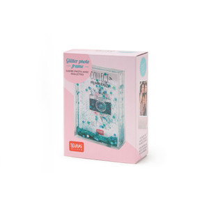 GLITTER PHOTO FRAME - AQUA - CAMERA