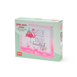 GLITTER PHOTO FRAME - PINK - FLAMINGO