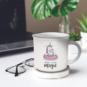 NEW BONE CHINA PORCELAIN MUG - CUP-PUCCINO - UNICORN