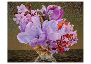 Eric Wert: Magnolia and Plum Birthday Card - Pack of 6