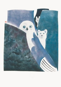 Osuitok Ipeelee: Owl, Fox and Hare Legend Notecard