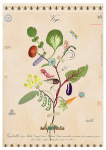Vegetable Tree of Life Notecard - Pack of 6