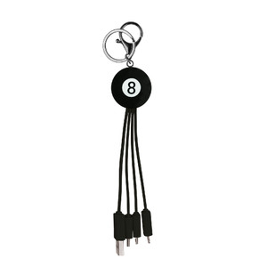 LINK UP - MULTIPLE CHARGING CABLE - 8 BALL - Pack of 3