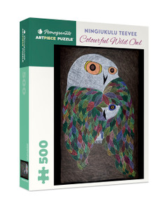 Ningeokuluk Teevee: Colourful Wild Owl 500-Piece Jigsaw Puzzle - Pack of 1
