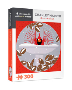Charley Harper: Brrrrrdbath 300-Piece Jigsaw Puzzle - Pack of 1