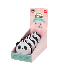 NICE HAIR - HAIRBRUSH - PANDA - DISPLAY 4 PCS