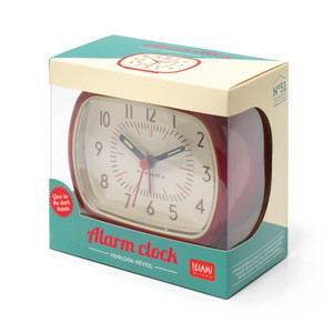 VINTAGE INSPIRED ALARM CLOCK - RETRO ALARM CLOCK - RED