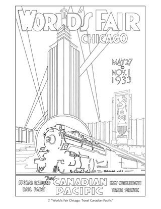 Chicago Coloring Book - Pack of 1 - Pen Paper Gift