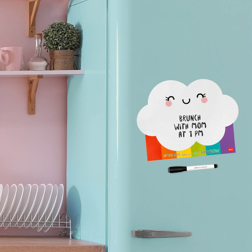 MAGNETIC WHITEBOARD - SOMETHING TO REMEMBER - RAINBOW
