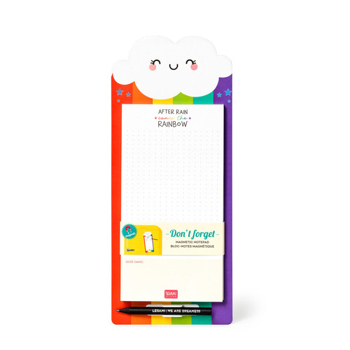 MAGN. NOTEPAD WITH 60 SHEETS - DON'T FORGET - RAINBOW