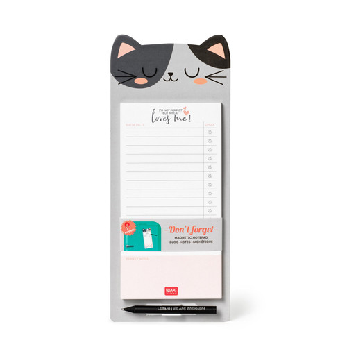 MAGN. NOTEPAD WITH 60 SHEETS - DON'T FORGET - KITTY