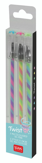 Stylo Gel Multicolore Twist Set de 3 Legami chez Rougier & Plé