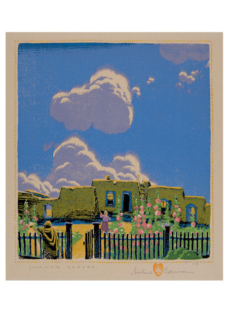 Gustave Baumann: Summer Clouds Notecard