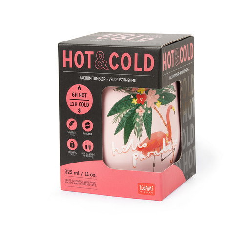 VACUUM TUMBLER - HOT & COLD 325 ML - FLAMINGO