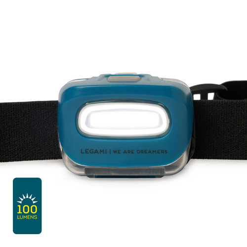 COB LED HEADLAMP - SOS HEADLAMP - PETROL BLUE