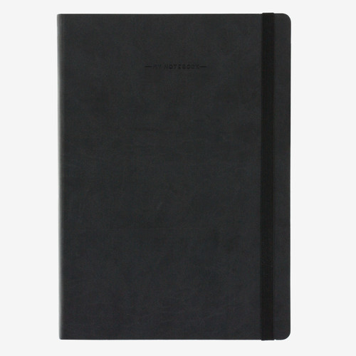 MY NOTEBOOK - LARGE - PLAIN - BLACK ONYX