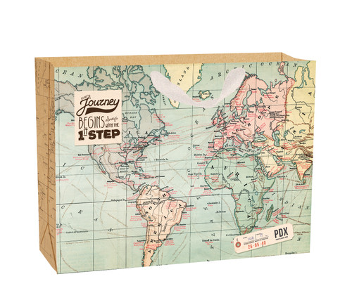 GIFT BAG - XLARGE - MAP  - Pack of 3