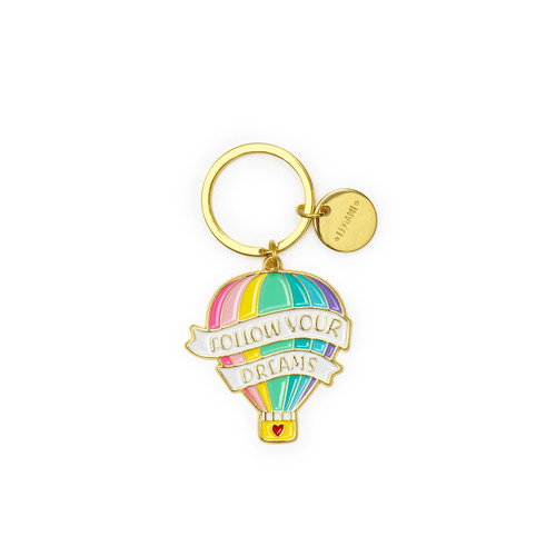 ENAMEL KEY RING - WHAT A KEY RING - AIR BALLOON