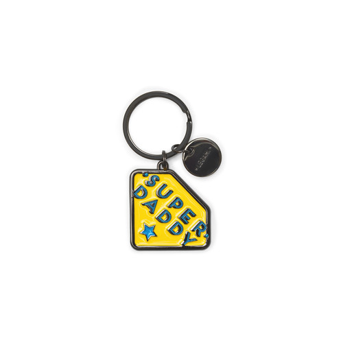 ENAMEL KEY RING - WHAT A KEY RING - SUPER DADDY