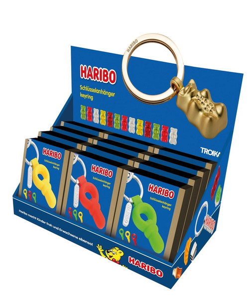 TROIKA HARIBO PACIFIER KEY RING DISPLAY - 12PCS