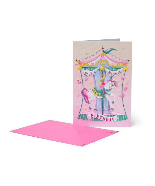 HAPPINESS GREETING CARDS - 11.5X17 - MAGICAL BIRTHDAY - PACK OF 5