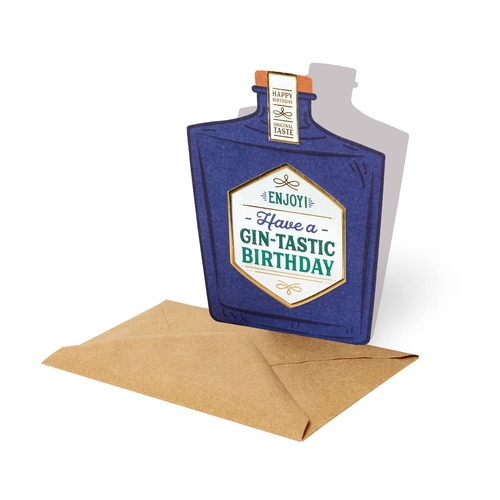 LARGE GREETING CARD - GREETING CARD - GIN - GIN