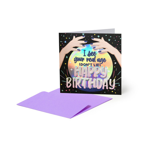 SMALL GREETING CARD - CRYSTAL