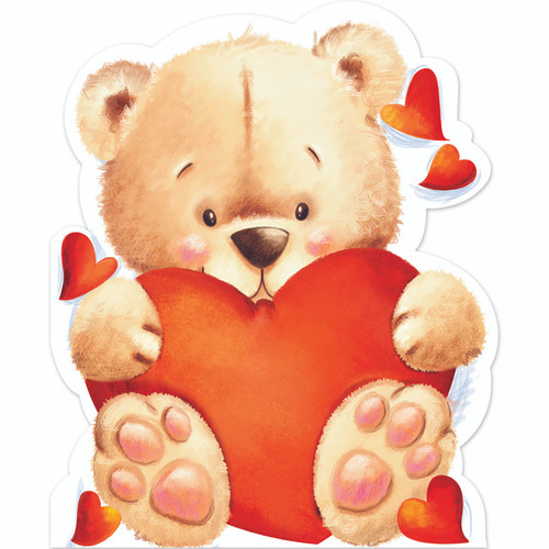 GREETING CARDS - 7X7 LOVE BEAR - PACK OF 10