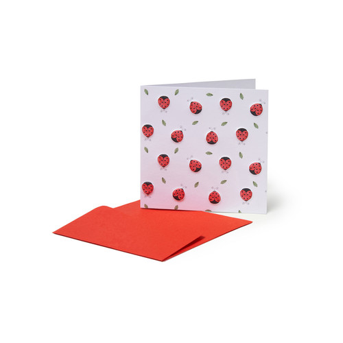 SMALL GREETING CARD - LADYBUG - LADYBUG