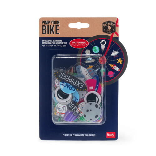 30 BICYCLE SPOKE DECORATIONS - PIMP YOUR BIKE! - SPACE