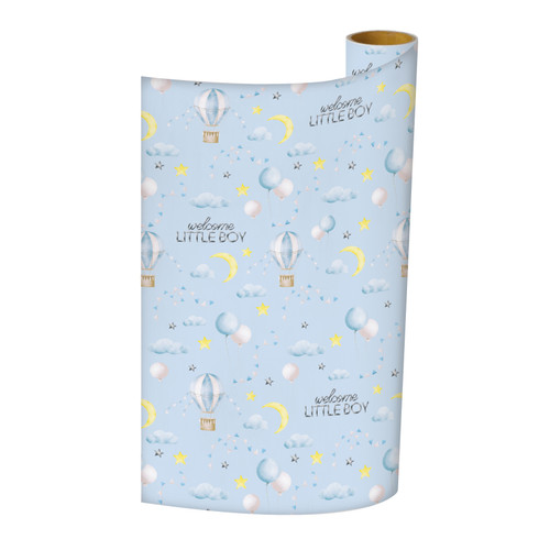 WRAPPING PAPER - BABY BORN BOY - PACK OF 6