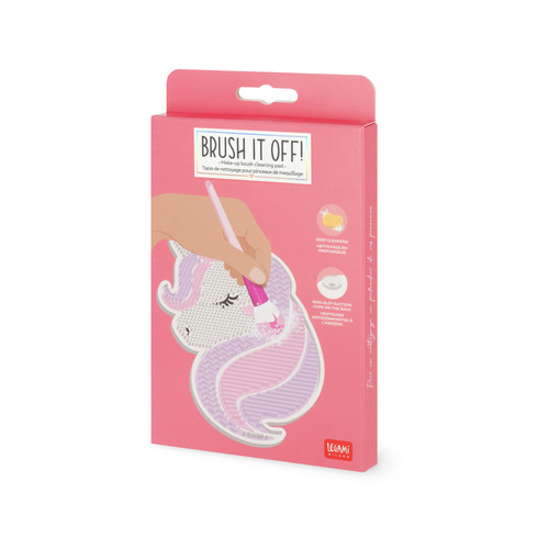 MAKE-UP BRUSH CLEANING PAD - BRUSH IT OFF! - UNICORN