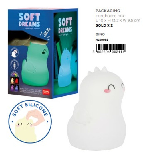 Soft Dreams - Rechargeable Night Light - Dino